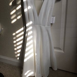 XS white summer or semi formal dress